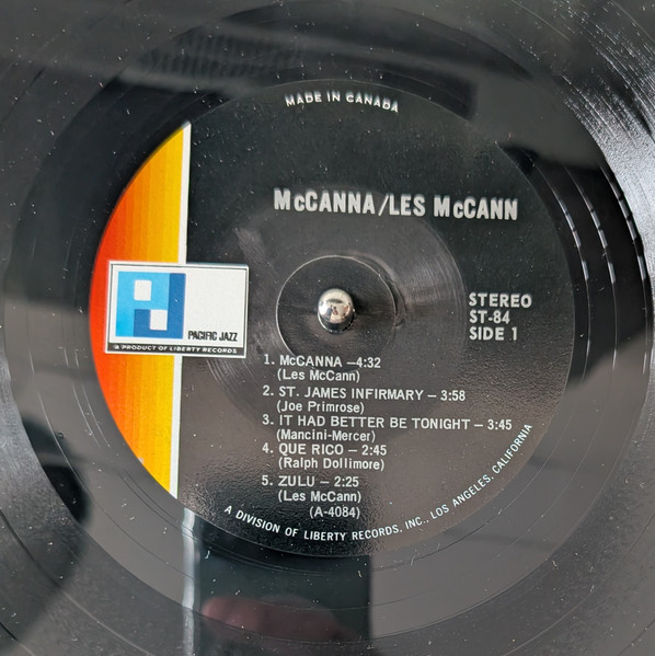 Les McCann Ltd. - McCanna (LP, Album) (Very Good Plus (VG+)) - Image 3
