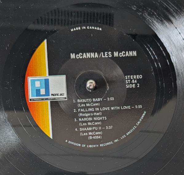 Les McCann Ltd. - McCanna (LP, Album) (Very Good Plus (VG+)) - Image 4