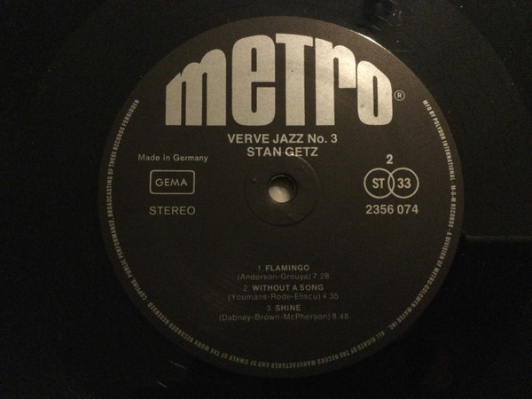 Stan Getz - Stan Getz (LP, Comp) (Near Mint (NM or M-)) - Image 4