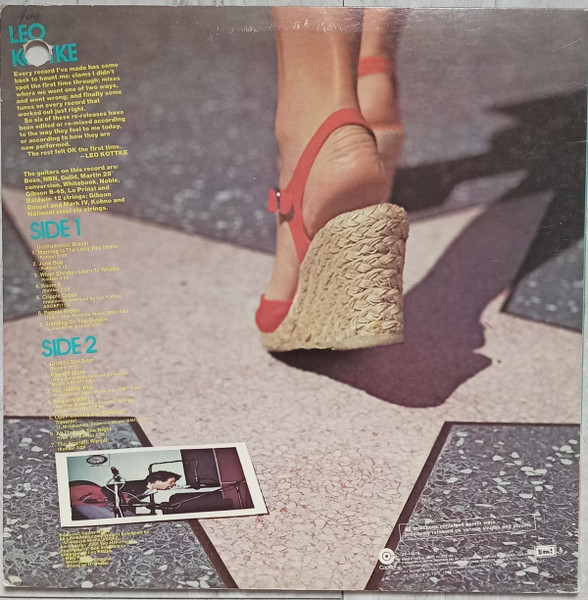 Leo Kottke - 1971-1976 "Did You Hear Me?" (LP, Comp) (Very Good Plus (VG+)) - Image 2
