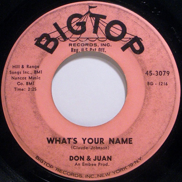 Don & Juan - What's Your Name / Chicken Necks (7", Single) (Very Good (VG))