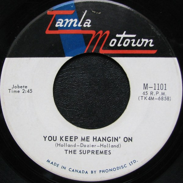 The Supremes - You Keep Me Hangin' On (7", Single) (Very Good Plus (VG+))