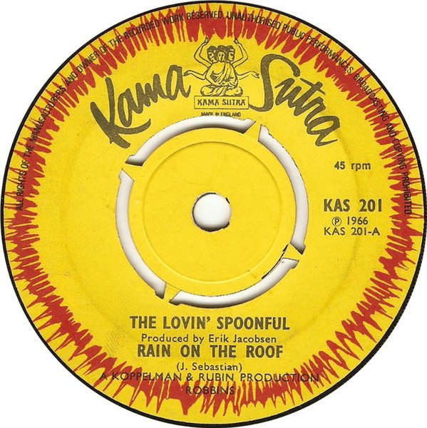 The Lovin' Spoonful - Rain On The Roof (7", Single, Pus) (Very Good (VG))