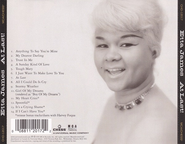 Etta James - At Last! (CD, Album, RE, RM) (Mint (M)) - Image 2