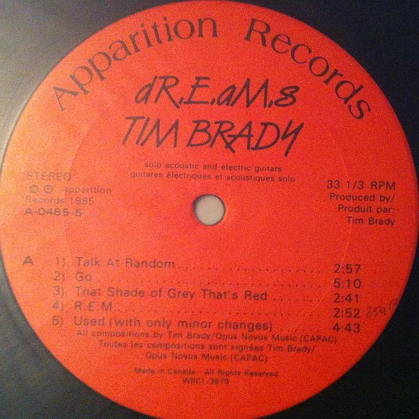 Tim Brady - dR.E.aM.s (LP) (Near Mint (NM or M-)) - Image 3