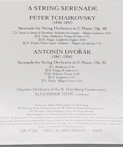 Alternative view of Pyotr Ilyich Tchaikovsky • Antonín Dvořák / St. Petersburg Conservatory Orchestra, Alexander Titov - A String Serenade (CD, Album) (Near Mint (NM or M-))