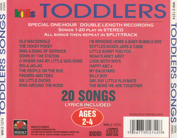 The Wonder Choir - Toddlers Songs (CD) (Mint (M)) - Image 2