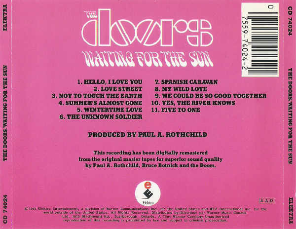 The Doors - Waiting For The Sun (CD, Album, RE, RM) (Near Mint (NM or M-)) - Image 2