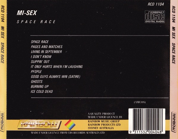 Mi-Sex - Space Race (CD, Album) (Near Mint (NM or M-)) - Image 3