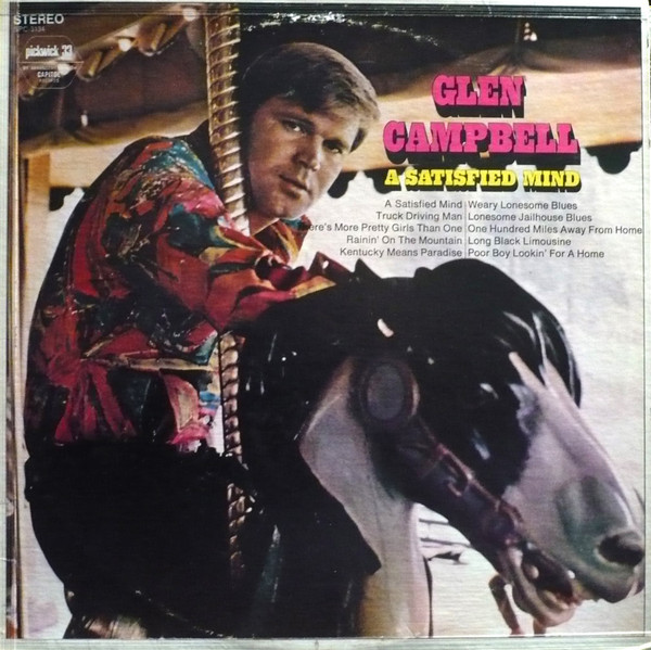 Glen Campbell - A Satisfied Mind (LP, Comp) (Mint (M))