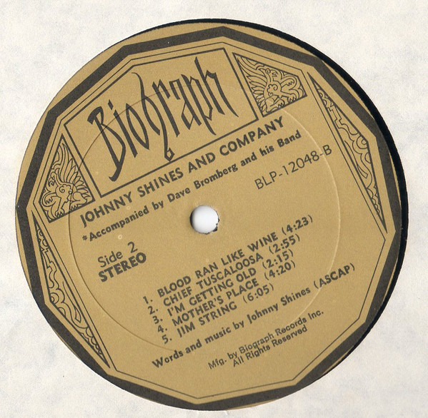 Johnny Shines - Johnny Shines & Co. (LP, Album) (Very Good Plus (VG+)) - Image 4