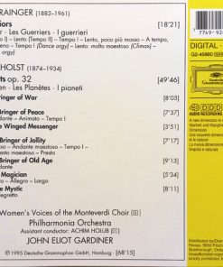 Alternative view of Gustav Holst / Percy Grainger - Philharmonia Orchestra, John Eliot Gardiner - The Planets / The Warriors (CD, Club) (Near Mint (NM or M-))