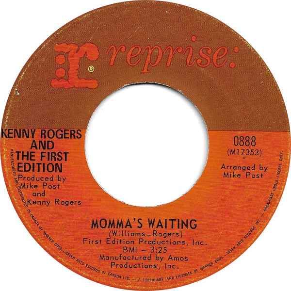 Kenny Rogers & The First Edition - Something's Burning (7", Single) (Very Good Plus (VG+)) - Image 2
