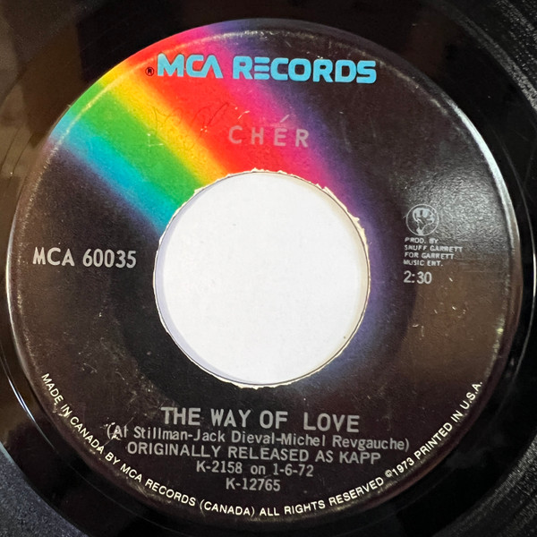 Cher - Gypsys, Tramps & Thieves / The Way Of Love (7", Single, RE) (Very Good Plus (VG+)) - Image 2