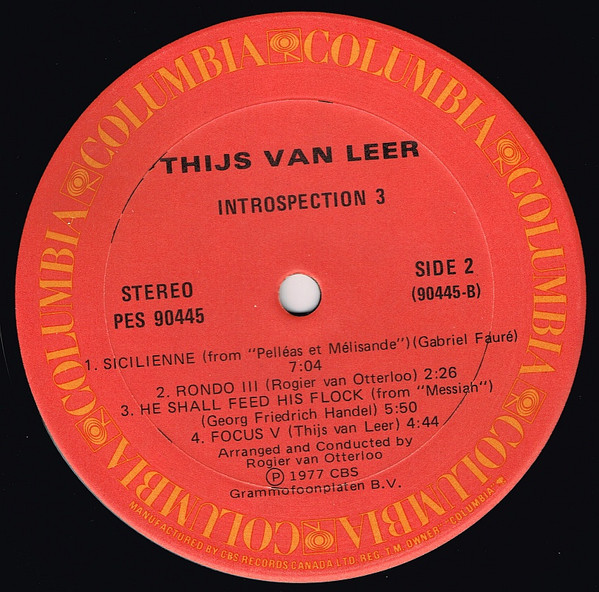 Thijs Van Leer - Introspection 3 (LP, Album) (Near Mint (NM or M-)) - Image 5