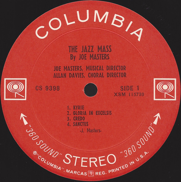 Joe Masters - The Jazz Mass (LP, Album, RP) (Very Good Plus (VG+)) - Image 3