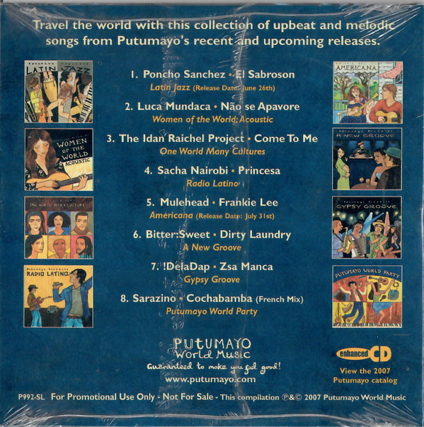 Various - 2007 Putumayo Sampler CD (CD, Comp, Enh, Promo, Smplr) (Near Mint (NM or M-)) - Image 2