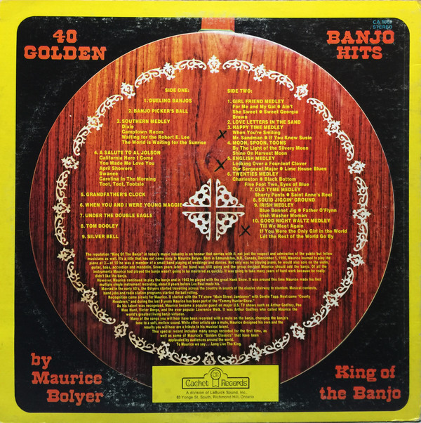 Maurice Bolyer - 40 Golden Banjo Hits (LP) (Mint (M)) - Image 2