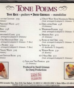 David Grisman & Tony Rice - Tone Poems (The Sounds Of The Great Vintage Guitars & Mandolins) (CD, Album) (Near Mint (NM or M-)) - Image 3