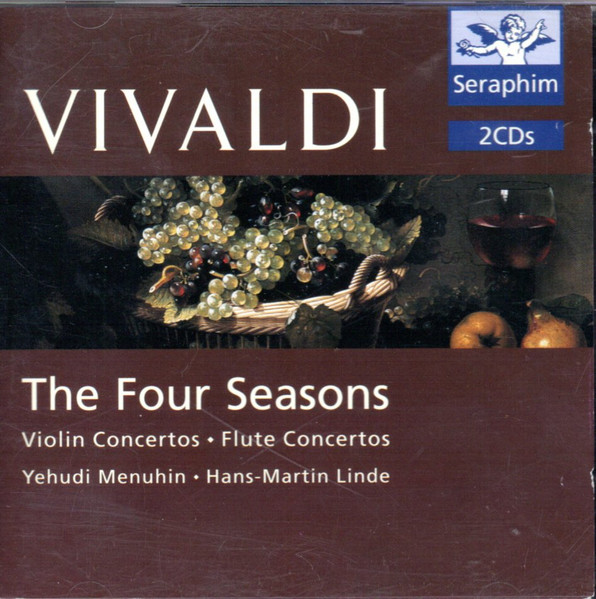 Antonio Vivaldi – Yehudi Menuhin • Hans-Martin Linde - The Four Seasons • Violin Concertos • Flute Concertos (2xCD, Comp, RE, RM) (Very Good Plus (VG+))