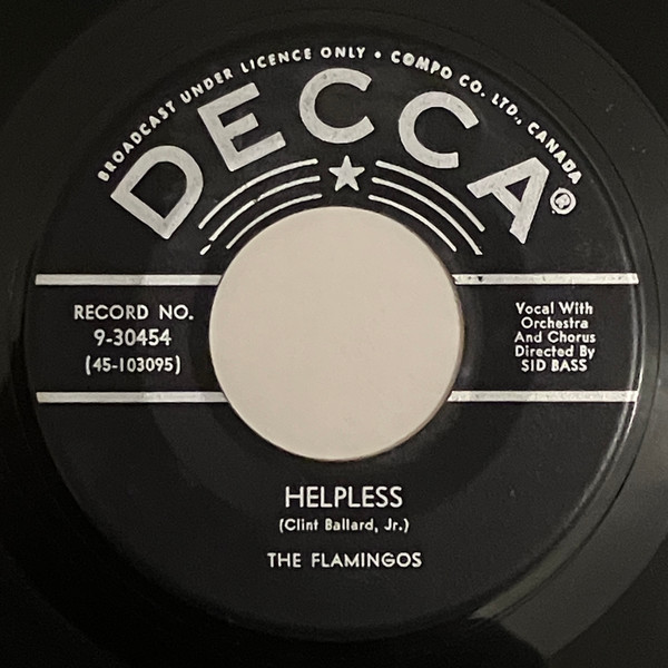 The Flamingos - Helpless / My Faith In You (7", Single) (Near Mint (NM or M-))