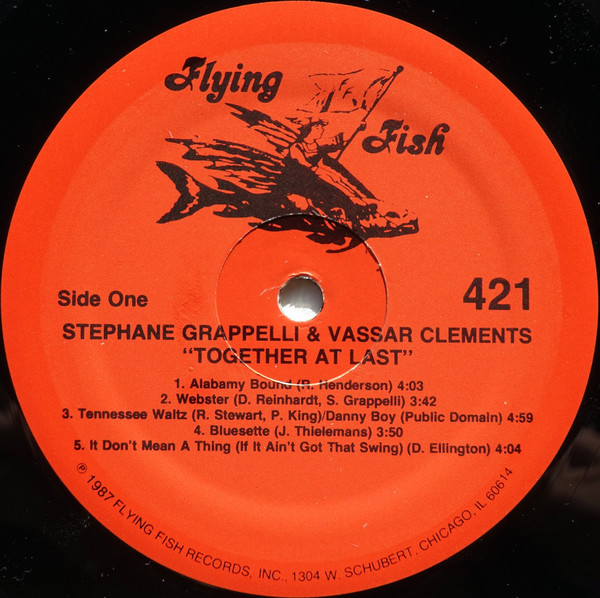 Stephane Grappelli* • Vassar Clements - Together At Last (LP, Album) (Mint (M)) - Image 5