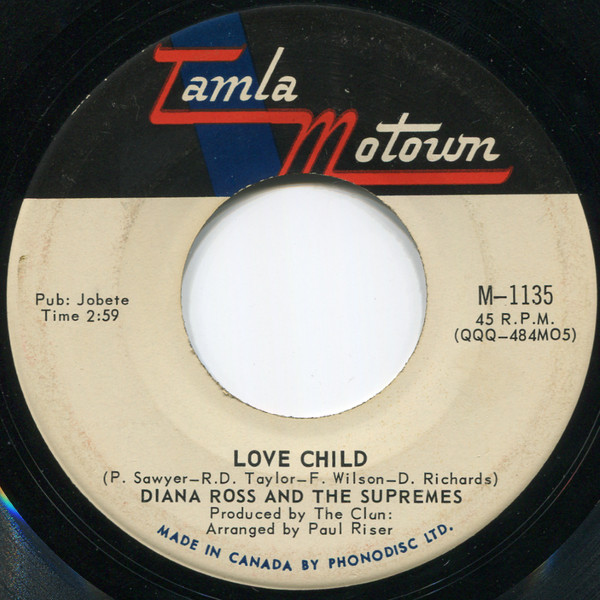 The Supremes - Love Child / Will This Be The Day (7", Single, Mono) (Near Mint (NM or M-))