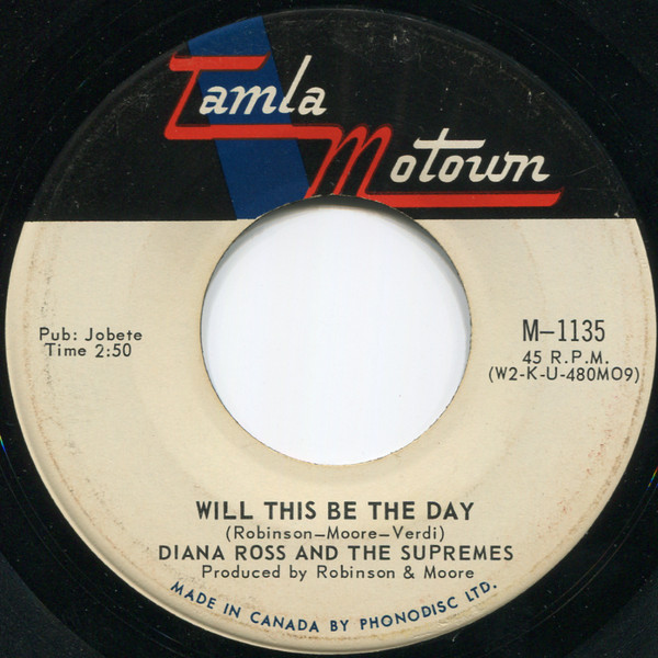 The Supremes - Love Child / Will This Be The Day (7", Single, Mono) (Near Mint (NM or M-)) - Image 2