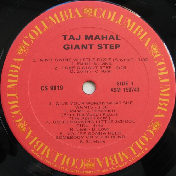 Taj Mahal - Giant Step / De Ole Folks At Home (2xLP, Album, RE, Gat) (Very Good Plus (VG+)) - Image 4