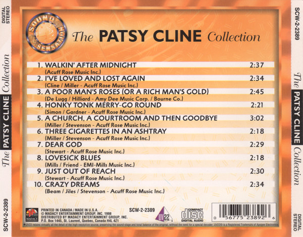 Patsy Cline - The Patsy Cline Collection (CD, Comp) (Mint (M)) - Image 2
