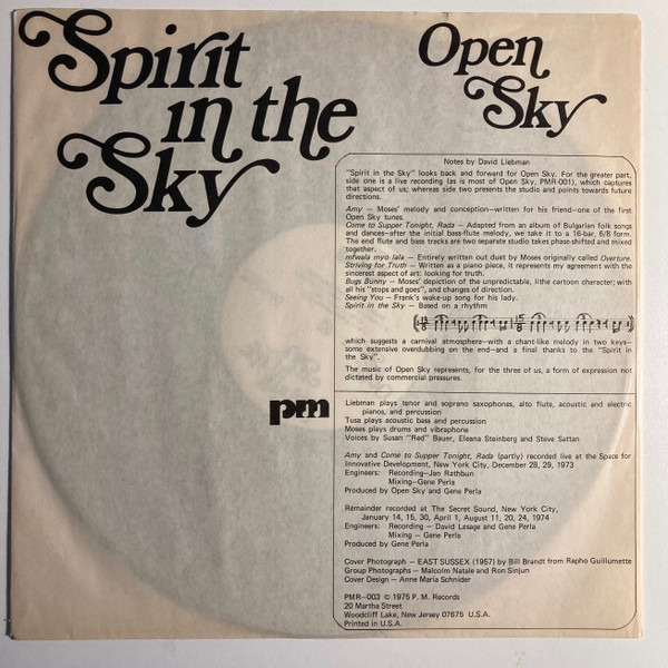 Open Sky - Spirit In The Sky (LP, Album) (Near Mint (NM or M-)) - Image 3