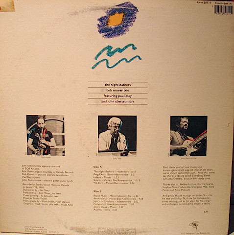 Bob Mover Trio - The Night Bathers (LP, Album) (Near Mint (NM or M-)) - Image 2