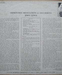 Alternative view of John Lewis (2) - Improvised Meditations & Excursions (LP, Album, Mono) (Very Good (VG))