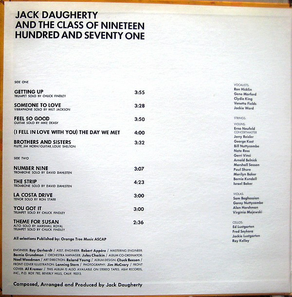 Jack Daugherty - The Class Of Nineteen Hundred And Seventy One (LP, Album) (Mint (M)) - Image 5