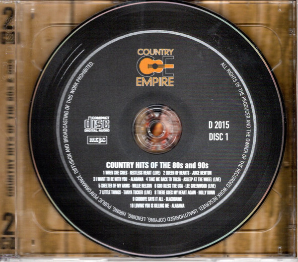 Various - Country Hits Of The 80's & 90's (2xCD, Comp) (Near Mint (NM or M-)) - Image 3