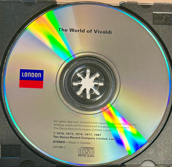 Antonio Vivaldi - The World Of Vivaldi (CD, Comp, ADR) (Near Mint (NM or M-)) - Image 4