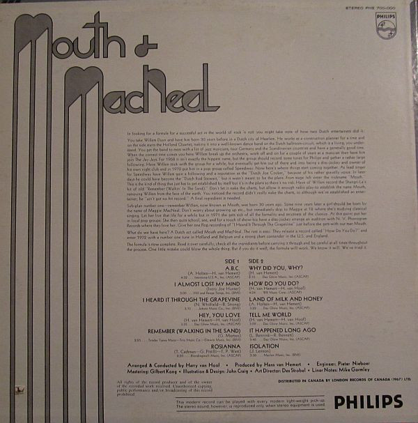 Mouth & MacNeal - How Do You Do? (LP, Album) (Mint (M)) - Image 2