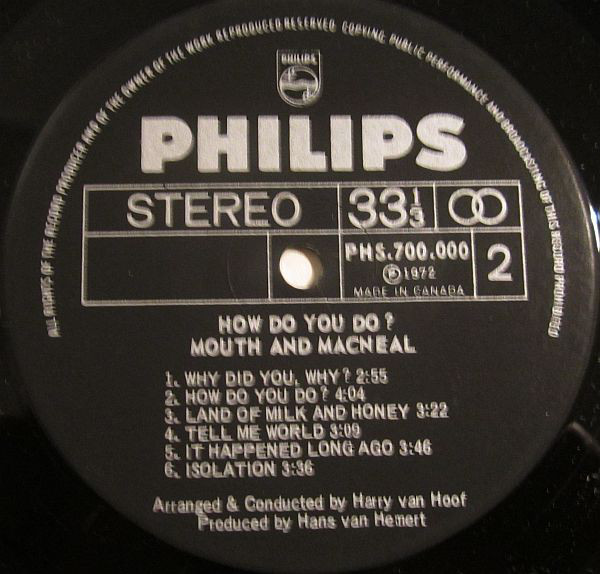Mouth & MacNeal - How Do You Do? (LP, Album) (Mint (M)) - Image 4