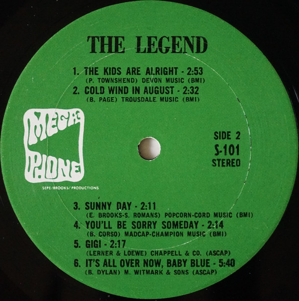 The Legend (5) - The Legend (LP, Album) (Near Mint (NM or M-)) - Image 4