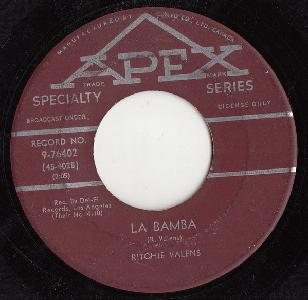 Ritchie Valens - Donna / La Bamba (7", Single) (Very Good Plus (VG+)) - Image 2