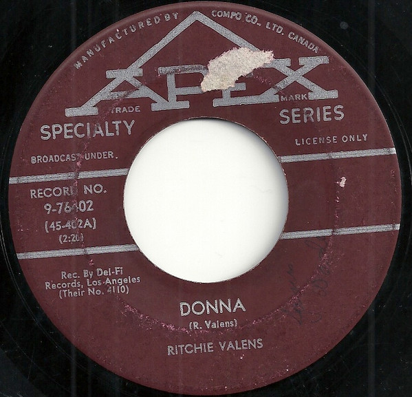 Ritchie Valens - Donna / La Bamba (7", Single) (Very Good Plus (VG+)) - Image 3