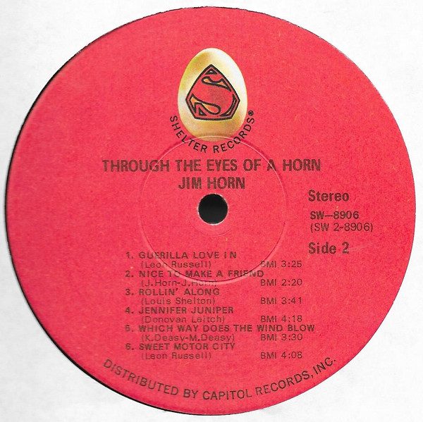 Jim Horn - Through The Eyes Of A Horn (LP, Album) (Very Good Plus (VG+)) - Image 3