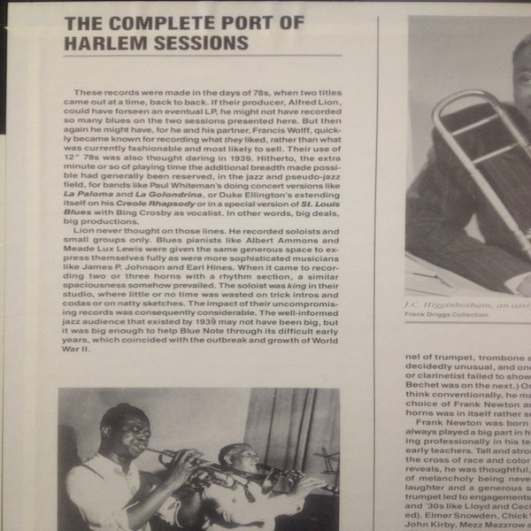 The Port Of Harlem Jazzmen* - The Complete Recordings Of The Port Of Harlem Jazzmen (LP, Comp, Ltd, Num) (Near Mint (NM or M-)) - Image 3