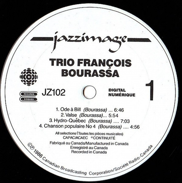 Trio François Bourassa - Reflet 1 (LP, Album) (Mint (M)) - Image 3
