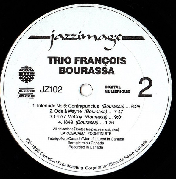 Trio François Bourassa - Reflet 1 (LP, Album) (Mint (M)) - Image 4