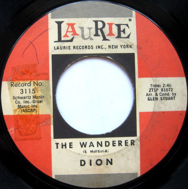 Dion (3) - The Wanderer / The Majestic (7", Single) (Very Good Plus (VG+))