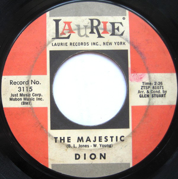 Dion (3) - The Wanderer / The Majestic (7", Single) (Very Good Plus (VG+)) - Image 2