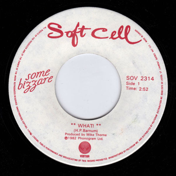 Soft Cell - What! (7") (Near Mint (NM or M-))