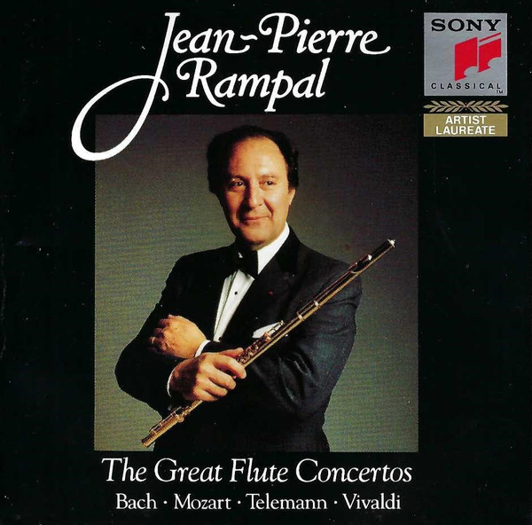 Jean-Pierre Rampal – Johann Sebastian Bach • Wolfgang Amadeus Mozart • Georg Philipp Telemann • Antonio Vivaldi - The Great Flute Concertos (2xCD, Comp) (Near Mint (NM or M-))