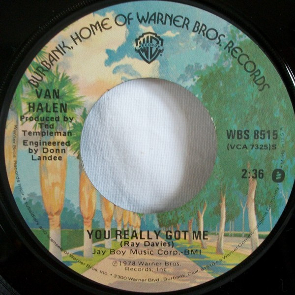 Van Halen - You Really Got Me (7", Single, Win) (Near Mint (NM or M-))